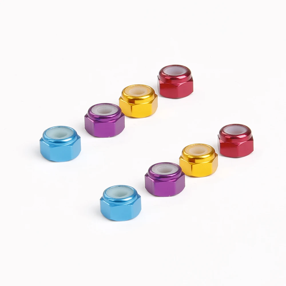 20pcs M2 M3 Aluminum Alloy Self Locking Nut Lock Nut Locknut Slip Nylon