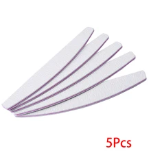 Новое поступление 5 шт. набор полированных пилок для ногтей полумесяц Шлифовальная Пилка Для ногтей маникюрные инструменты Инструменты для дизайна ногтей