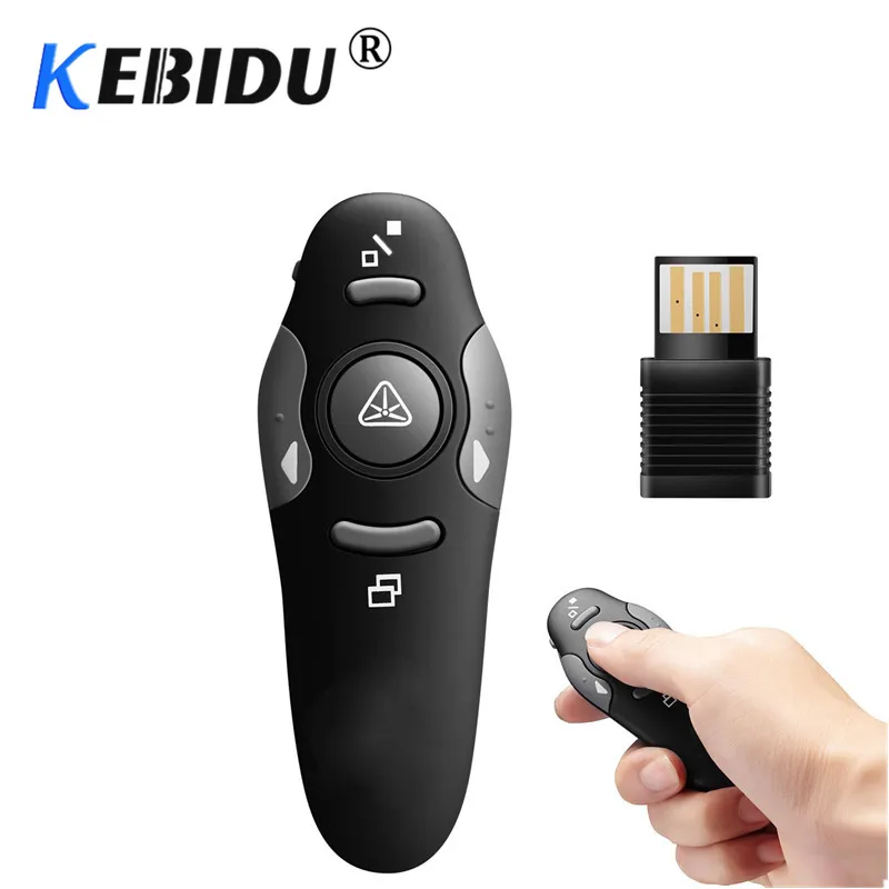 

New Wireless RF Remote control IR PPT Presenter USB Laser Pointer presentation presenter pen Red Laser Pointer for PC