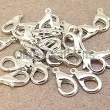800 шт. Посеребренная медь Омар застежка для DIY ожерелье инструмент ювелирных аксессуаров 5*10 мм качество крепкий застежками