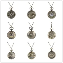 Персонализированные модели стимпанк ВИНТАЖНЫЕ КВАРЦЕВЫЕ римские цифры карманные часы