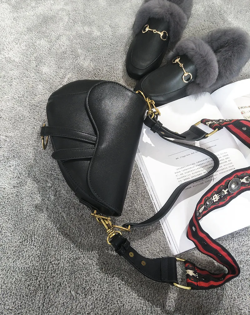 classic saddle bag women Chic vintage fashion shoulder straps crossbody bag handbag ladies hand bags messenger bags torebka dams (8)