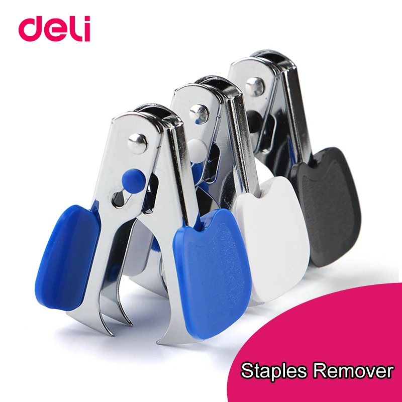 Deli 1pc Mini Portable Standard Metal Staple Remover School Office