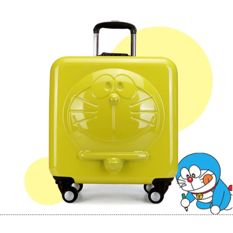 New Children Cartoon Luggage 3d Kids Rolling Suitcase Women Aliexpress