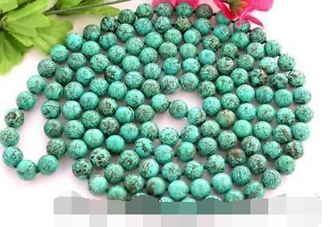 

song voge gem nanJ0635 round nature crossgrained turquoise necklace