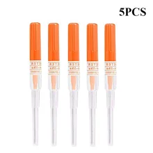 5 шт. 14 калибровочных катетеров для пирсинга носа ушей IV катетер иглы для пирсинга татуировки инструмент для пирсинга поставки иглы для татуажа