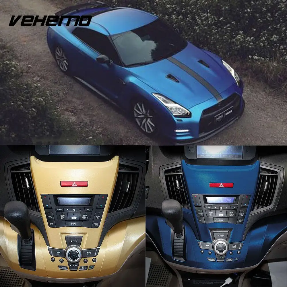 

Vehemo 40x152cm Exterior Accessories Decals Automobile Motorcycle Vinyl Sticker Fashion Glossy Car Sticker Ultra Thin