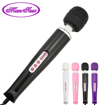 Grand vibrateur Massage AV bâton baguette magique puissant 10 Modes stimulateur Clitoris vibrateur adulte Sex Toy pour femme masturbateur