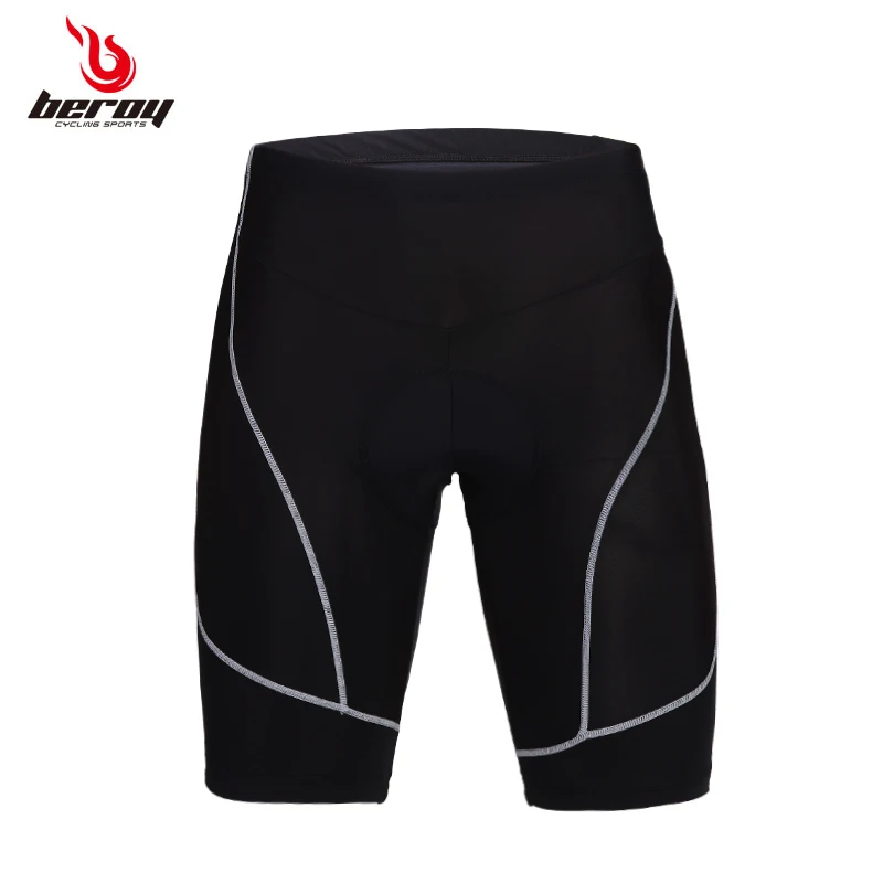 Brand New 2016 Men Cycling Shorts black man 3D Padded Coolmax Gel Black