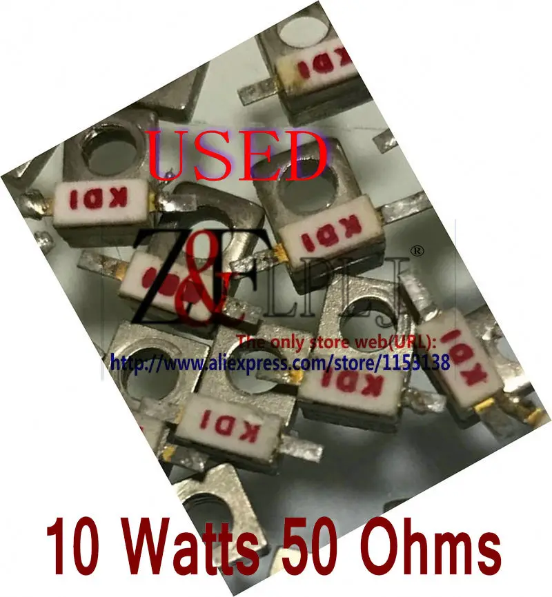 

10 WATT RF load resistance KDI 10 watts 50 ohms // 10watts 100 Ohms 10W 100R RF Resistor Double PIN used 20PCS/LOT