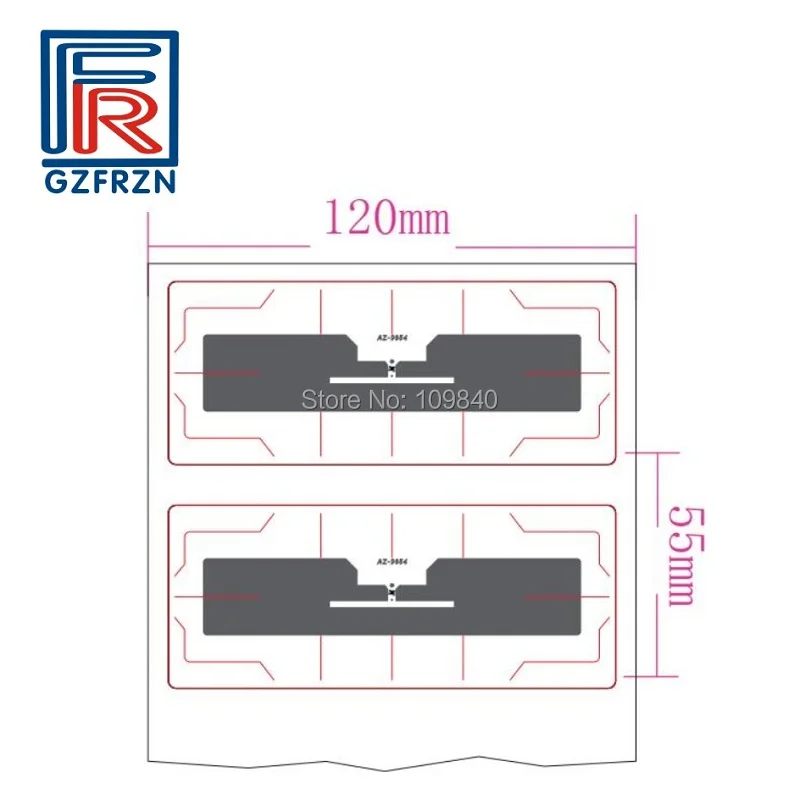 ISO18000 6C EPC Gen2 лобовое стекло автомобиля UHF RFID бирка для управления парковкой автомобиля 10 шт