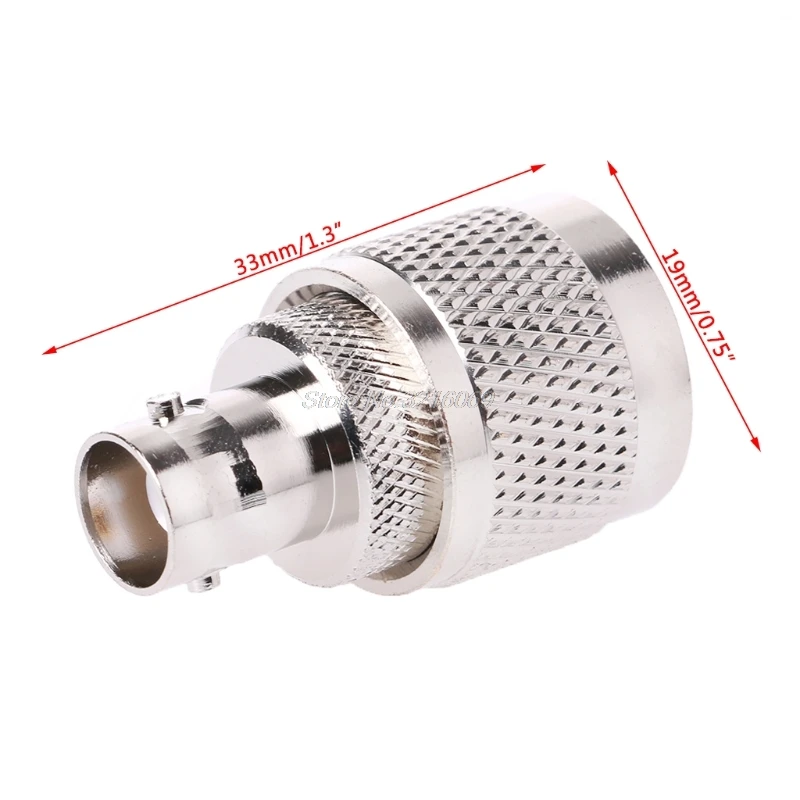 

BNC-K Female Jack To UHF-J PL-259 Male Plug Straight RF Coax Adapter Connector