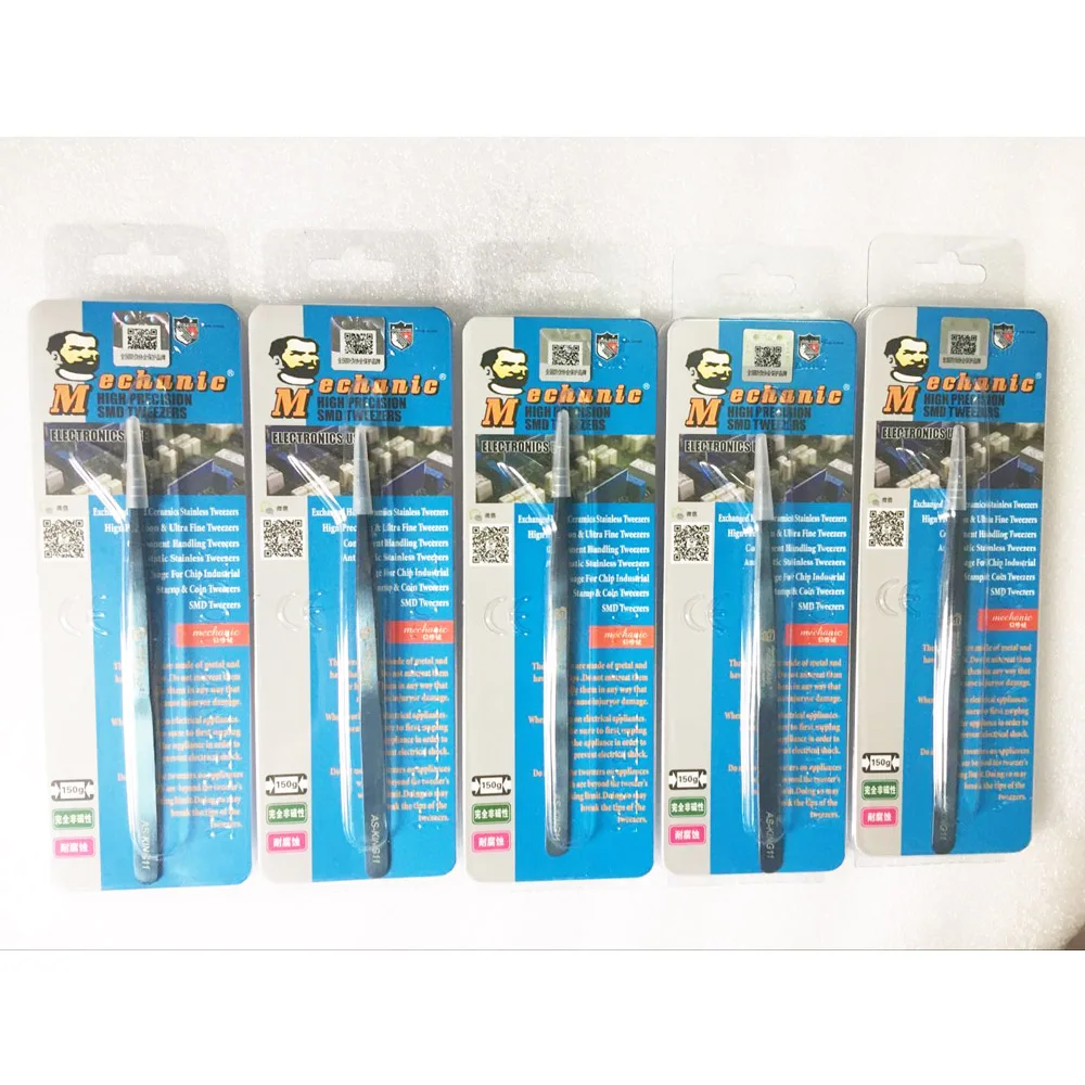 5pcs/Set BGA Precision Tweezer Super Long Sharp Stainless Steel Colorful Painted for Mobile Games Machine Repairing | Инструменты