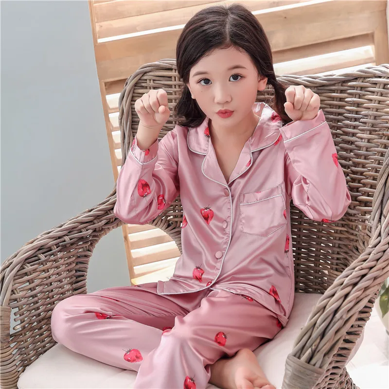 Пижамы для мальчиков коллекция года, весенне-Осенняя детская одежда с длинными рукавами, одежда для сна, домашний Пижамный костюм пижамные комплекты для мальчиков и девочек - Цвет: CT hx fen caomei