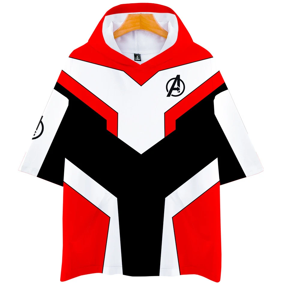 Men Kids The Avengers 4 Endgame Quantum Realm T-shirt with Hat Sport Tops Cosplay Costume Male Summer Short Sleeve Tops Men Kids The Avengers 4 Endgame Quantum Realm T-shirt with Hat Sport Tops Cosplay Costume Male Summer Short Sleeve Tops