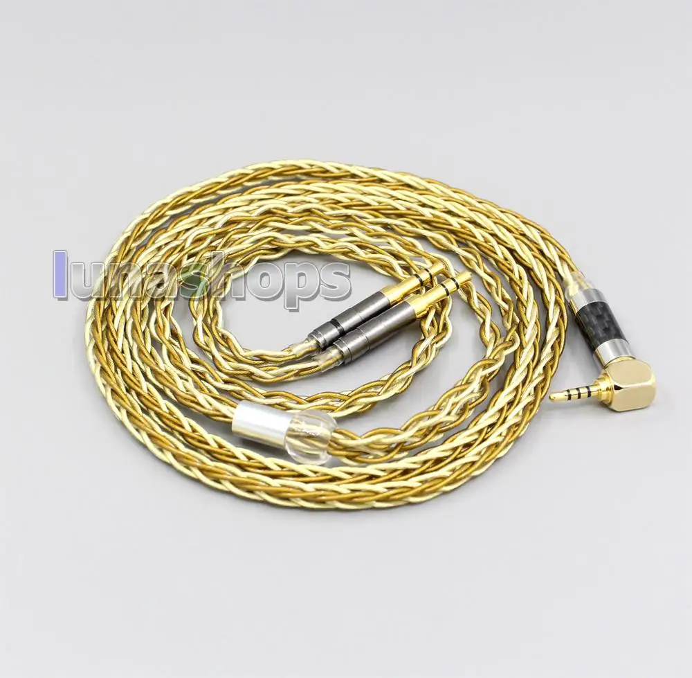 

LN006409 3.5mm 2.5mm Balanced XLR Pure OCC Silver Gold Plated Headphone Cable For Onkyo A800 Headphone Earphone