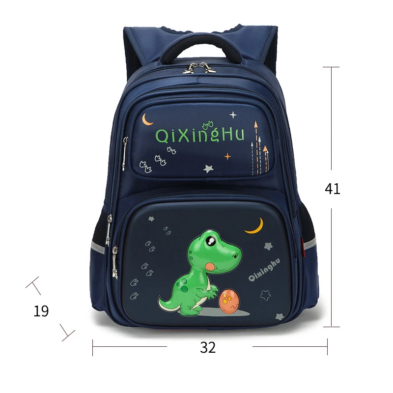 Boys/girls Waterproof school Backpack Children's Backpack Casual Orthopedic lighten the burden of school Bags - Цвет: Blue