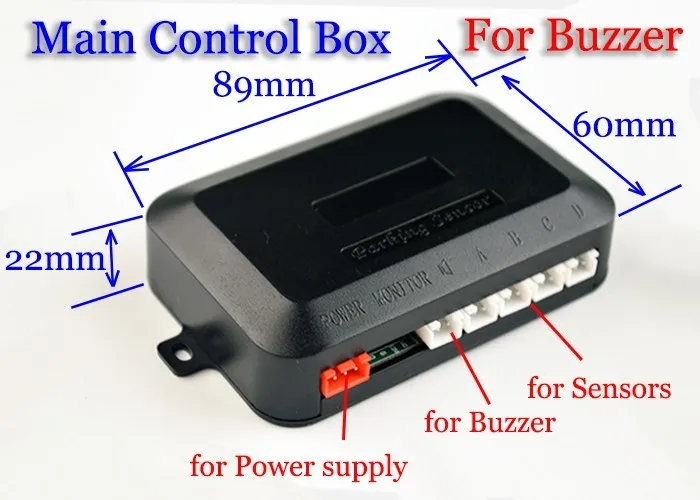 Sinovcle автомобильный парковочный датчик парктроник 4 датчика s 22 мм реверсивный резервный радар зуммер система 8 цветов без отверстия пила 12 В