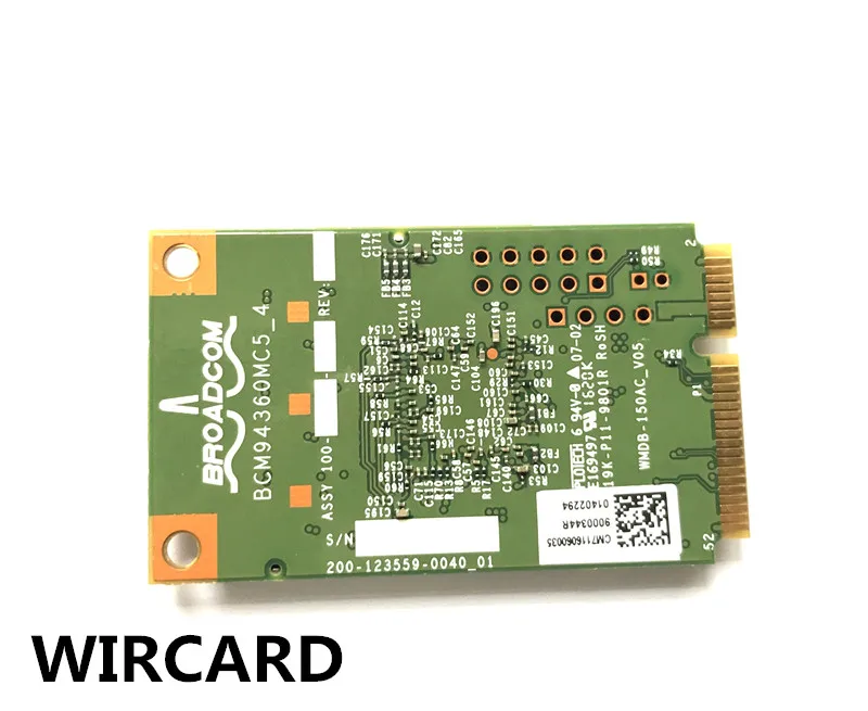 WIRCARD Broadcom BCM94360MC5 BCM94360 1300 Мбит/с 802.11ac беспроводной настольный PCi E wifi адаптер карта с