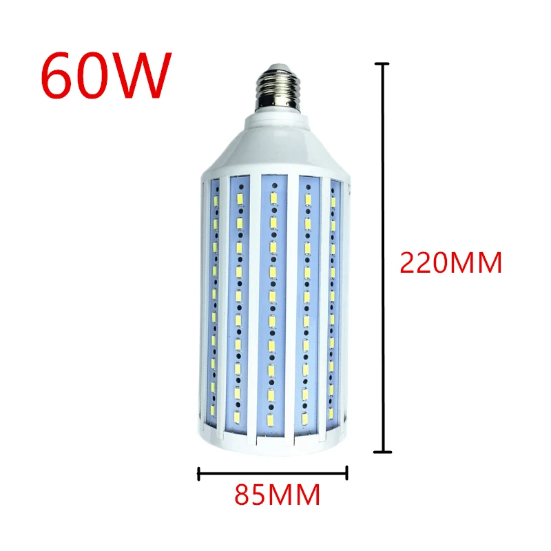 5 шт./лот SMD5730 25W30W40W 50 W 60 W 80 W 100 W лампочка B22 E26 E27 E14 E39 E40 светодиодный светильник светодиодный лампы 85-265 V/AC кукурузы лампочка