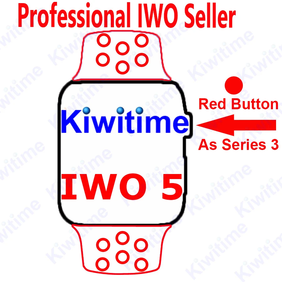 

[Ship from Italy to UK] IWO 5 Bluetooth Smart Watch Heartrate Pedometor smartwatch 1:1 case for ios apple iPhone & Android phone