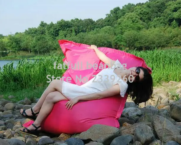 Cover only No Filler-high quality EXTRA LARGE bean bag lounge chair, Giant beanbag sofa cushion-no beans
