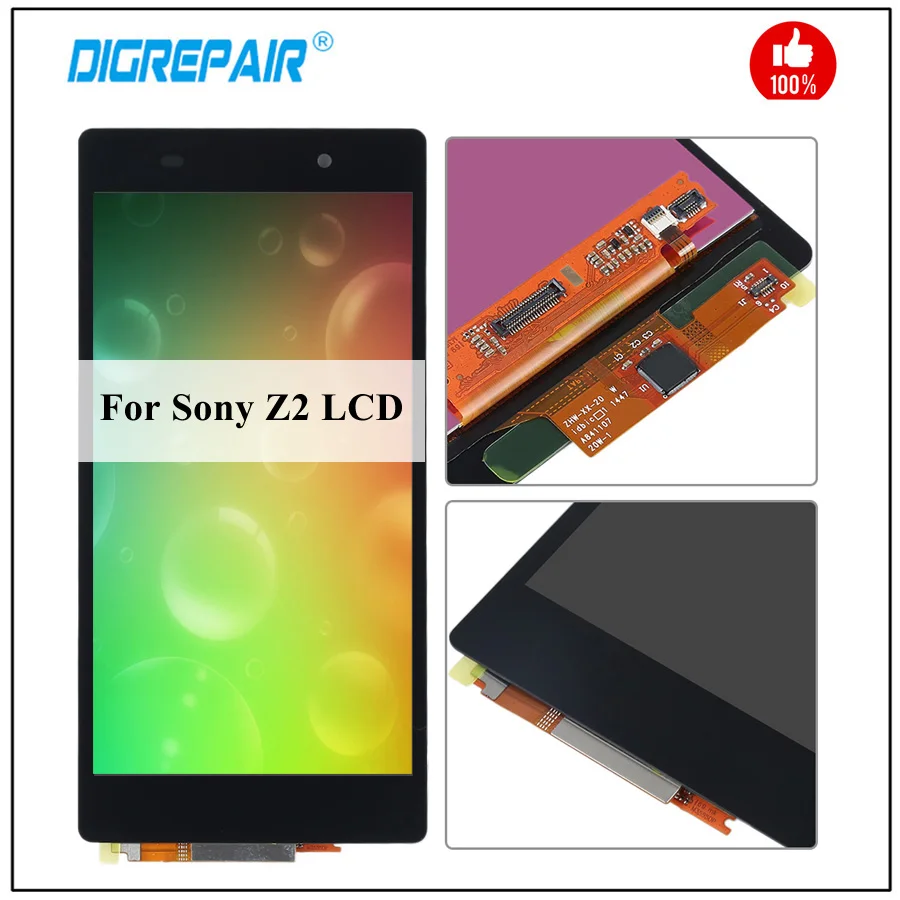 For Sony Xperia Z2 Display L50W D6502 D6503 LCD Display Touch Screen