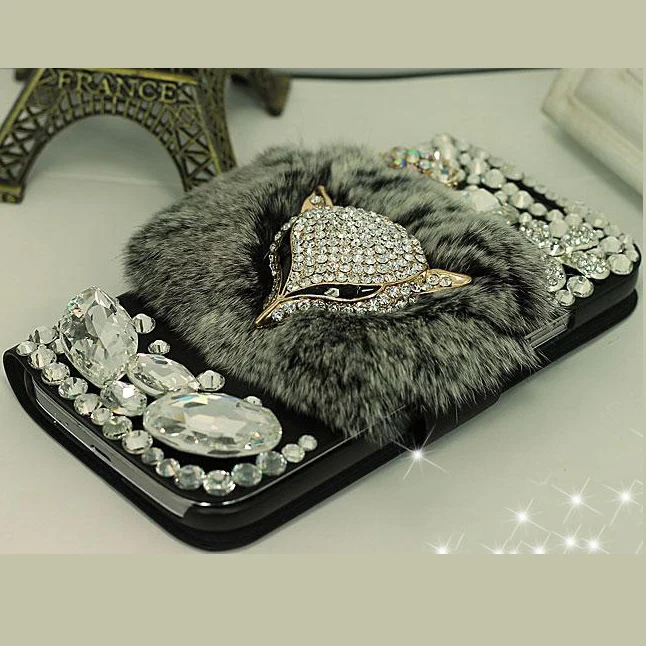 

Fox Diamond Cover For Samsung Galaxy Note 10 Plus 9 8 J7 Pro J8 J4 J6 2018 J5 J7 A7 A8 Wallet Stand case