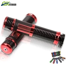 Универсальный 7/" 23 мм руль мотоцикла рукоятка наконечники для Suzuki GSXR750 SV650 YAMAHA YZF R1 R6 Aprilia YAMAHA MT07 MT09