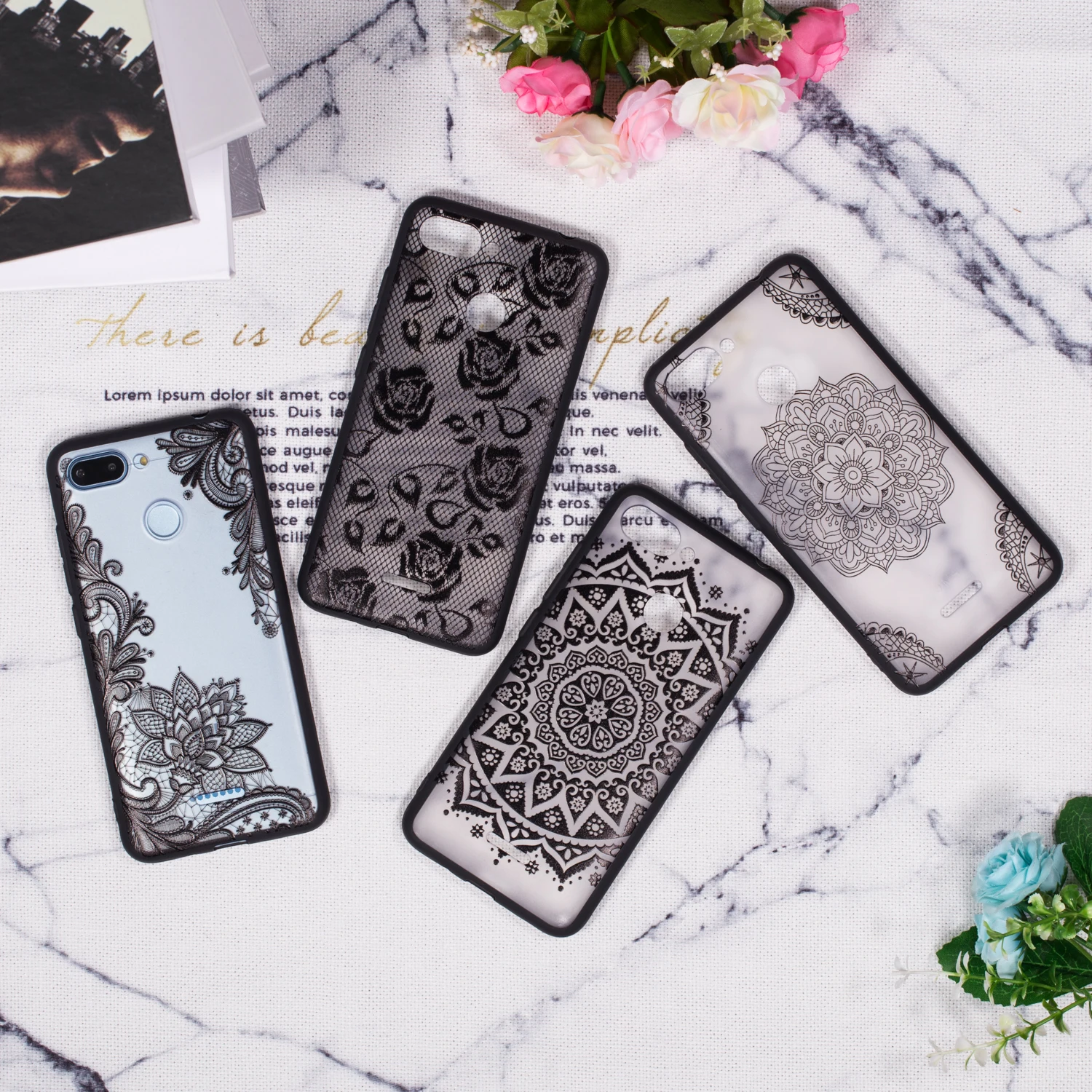 Fghgf мандала цветок чехол для Xiaomi Redmi 6 6A S2 5A силиконовый Подсолнух 5 плюс 4A 4X |