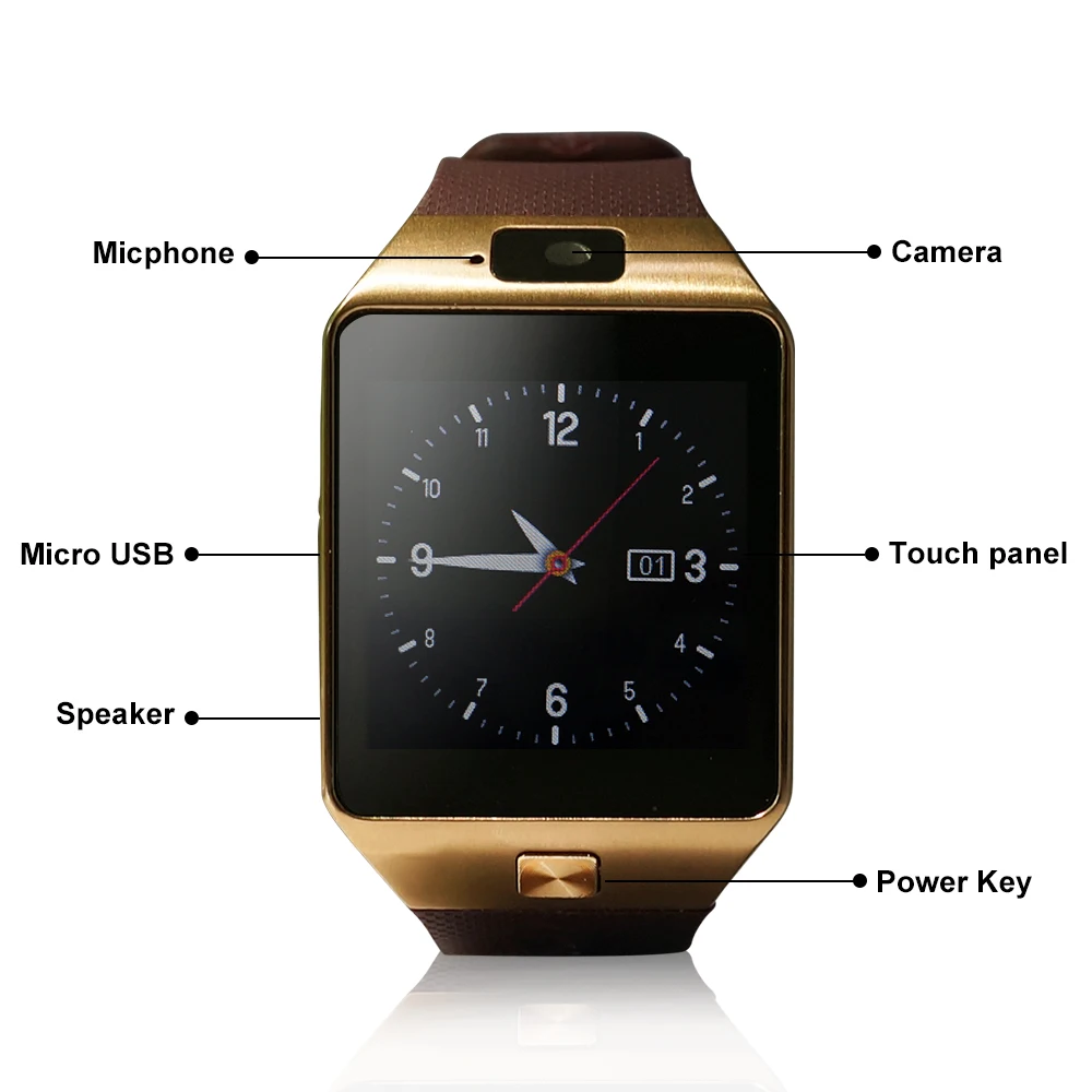 Yuntab SW01 Smart Watch 1.54 дюймовый сенсорный экран фитнес браслеты Bluetooth3.0 Поддержка sim