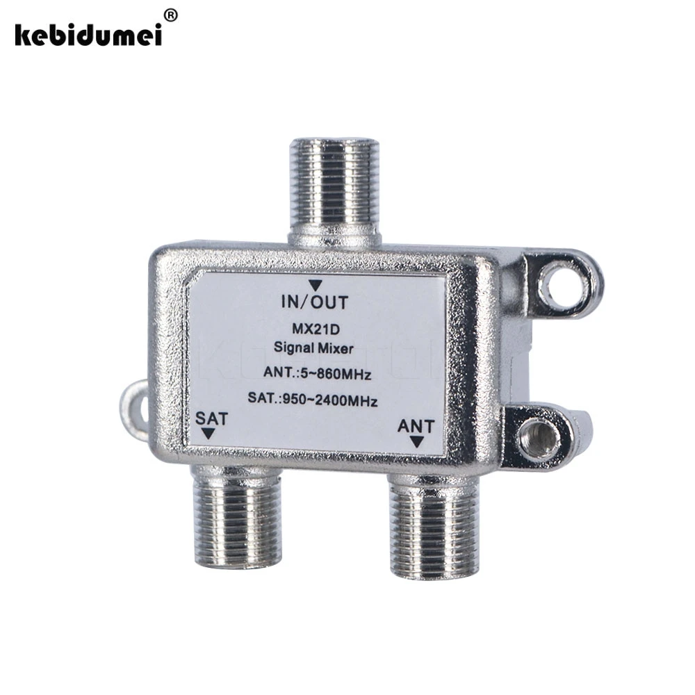 

Practical 2 In 1 Dual-use 2 Way Port TV Signal Satellite Sat Coaxial Diplexer Combiner Splitter Combiners Cable Switch Switcher