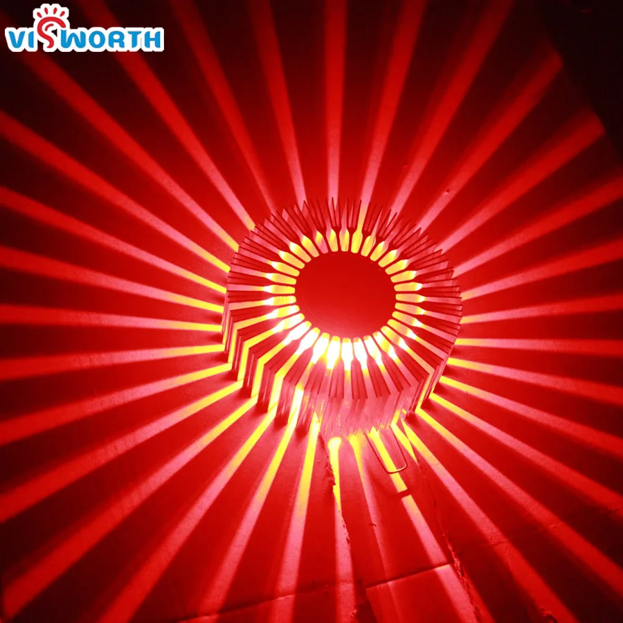 

Christmas 3W Led Wall Lamps Sunflower Six Colors Light For Aisle,Wall,Ktv,the bed,Corridor,Hotel,Foyer Aluminum led bulbs