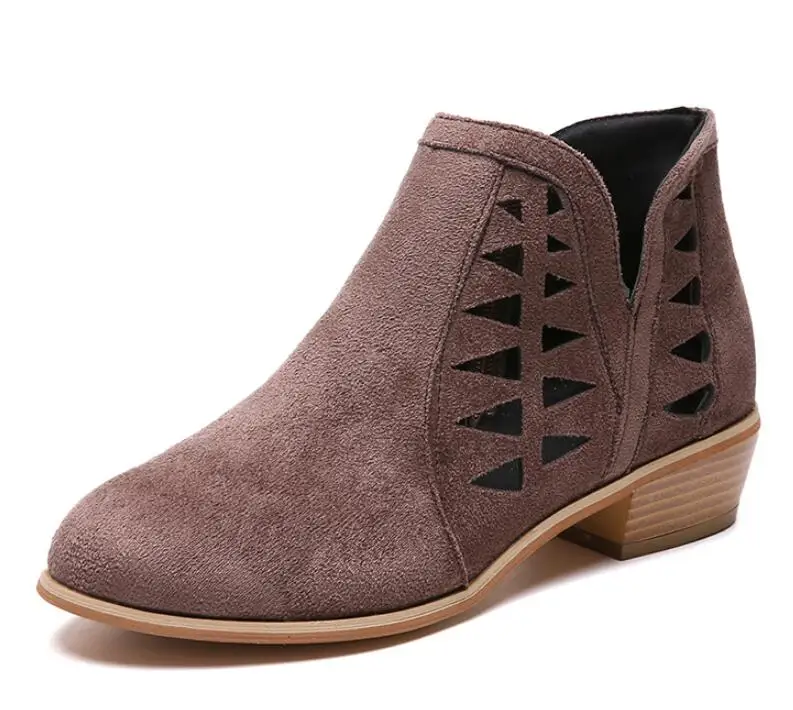 Sapato feminino женские ботильоны коренастый туфли-лодочки на низком каблуке Matin