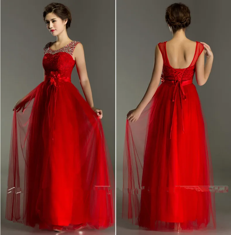 Кружевные вечерние платья для выпускного вечера торжественные красные длинные вечерние платья с повязкой vestido de festa robe de MJ261