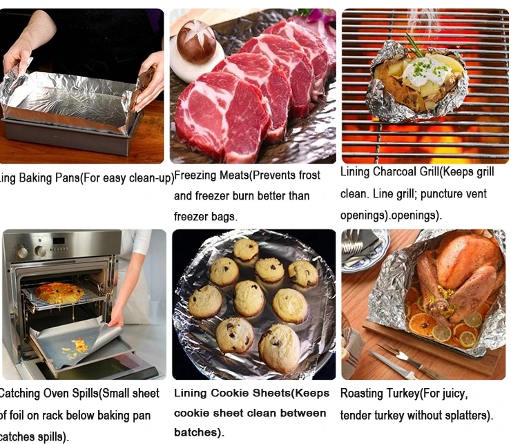 Aluminium foil use