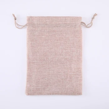 

Myshape Drawstring Birthday Gift Pouch Bags Jewelry Packaging Bag Travel Cotton Linen Small Cloth Bag