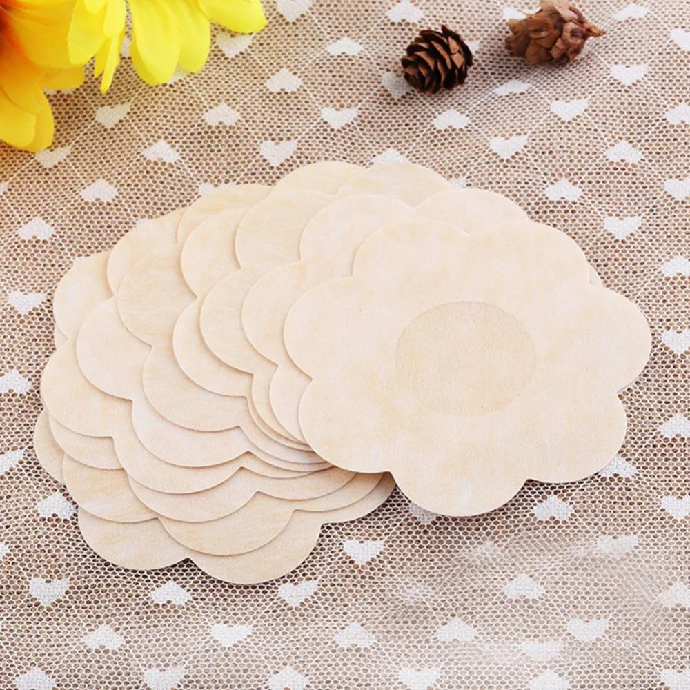 50pcs Soft Nipple Covers Disposable Breast Petals Flower Sexy Tape