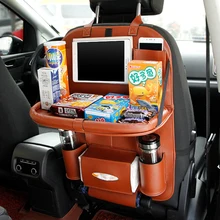 Многофункциональный органайзер для заднего сиденья автомобиля, сумка для хранения напитков, универсальные карманы, тканевый контейнер, держатель для телефона