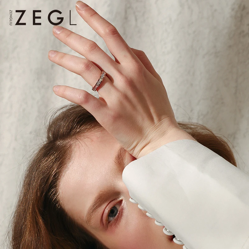 Женское кольцо ZEGL2020 на среднем пальце ювелирное изделие для пары|Кольца| |