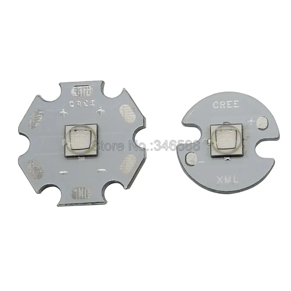 Cree 16 мм DC3.7V 2.5A драйвер 5 Режим+ XML2 XM-L2 T6 холодный белый нейтральный белый теплый белый 10 Вт Высокая мощность светодиодный излучатель 16 мм белый PCB