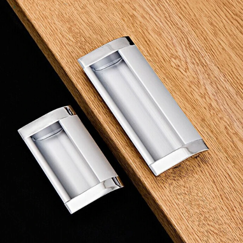 1pcs Hide Drawer Handle Modern Space Aluminum Sliding Door Handle