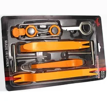 12 шт./компл. автомобильный аудио дверной значок инструмент для удаления Защитные чехлы для сидений, сшитые специально для Volkswagen Polo Passat B5 B6 CC Гольф 4 5 6 Tiguan Bora peugeot 307 206 аксессуары