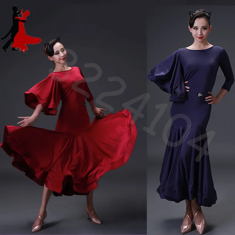 

Modern Dance Dress Waltz Performance Ballroom Training Clothing women