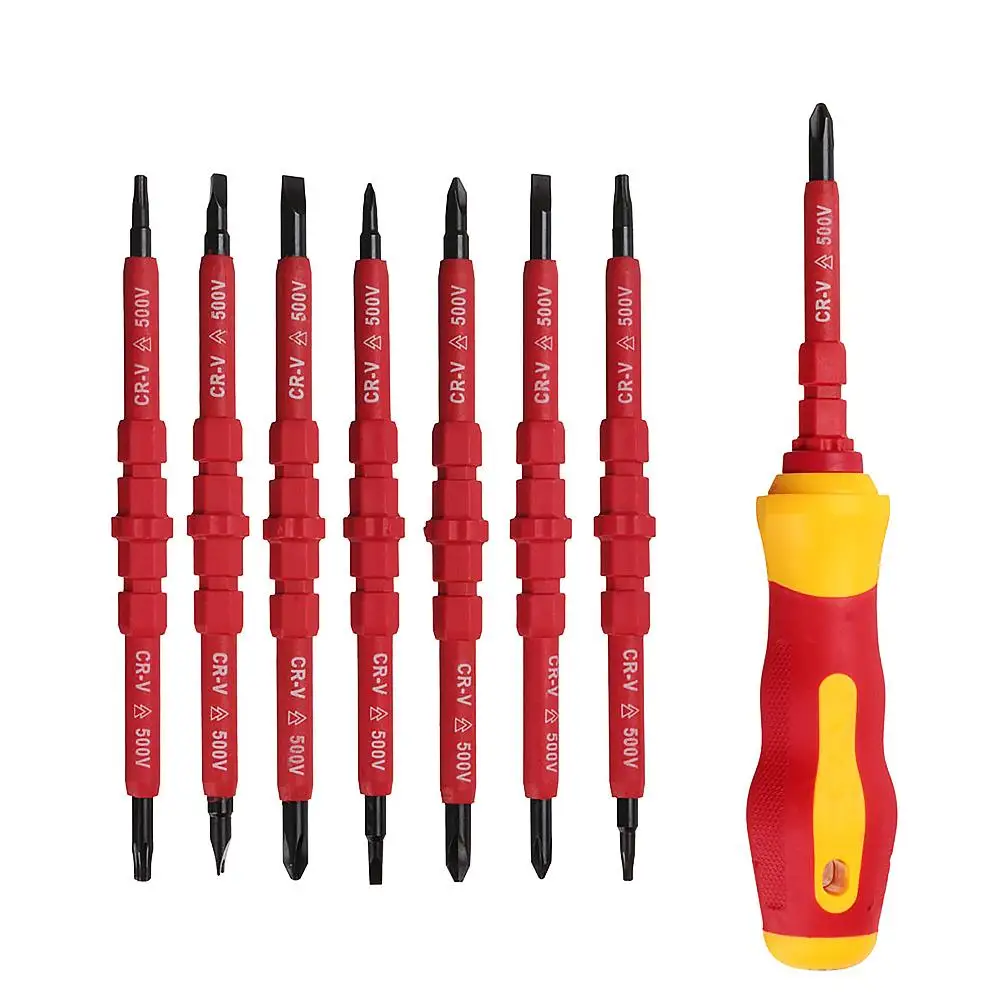 

14 IN 1 Magnetic Screwdriver Set Multi-Purpose Screw Driver For Family Commonly Used Tools With ergonomic TPR Handle