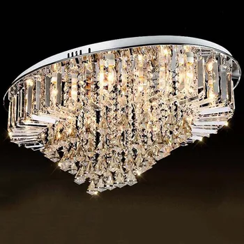 

Top selling special price 100% guaranteed large modern brief ceiling crystal chandelier, crystal lighting for living room hall