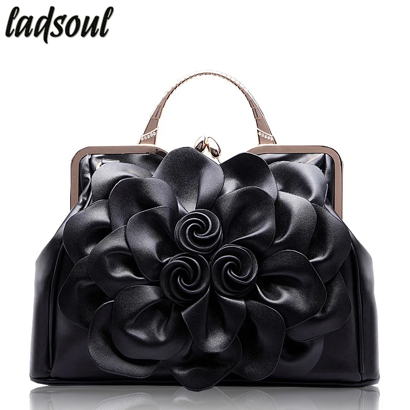 

LADSOUL Popular Floral Women Handbags Big Flower Luxury Female Shoulder Bag High Quality Elegant Women Bag Tote Bag Bolsa A733/g