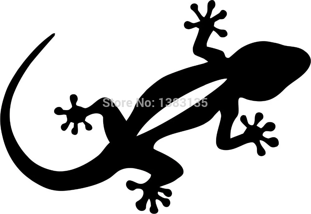 Gecko decal in 9 colors