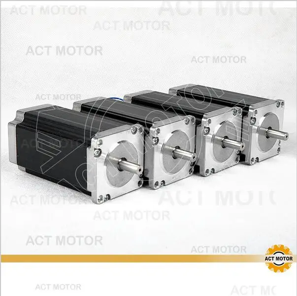

ACT Motor 3PCS Nema23 Stepper Motor 23HS2442 Single Shaft 4-Lead 425oz-in 112mm 4.2A 8mm-Diameter Bipolar CE ISO RoHz Laser Mill