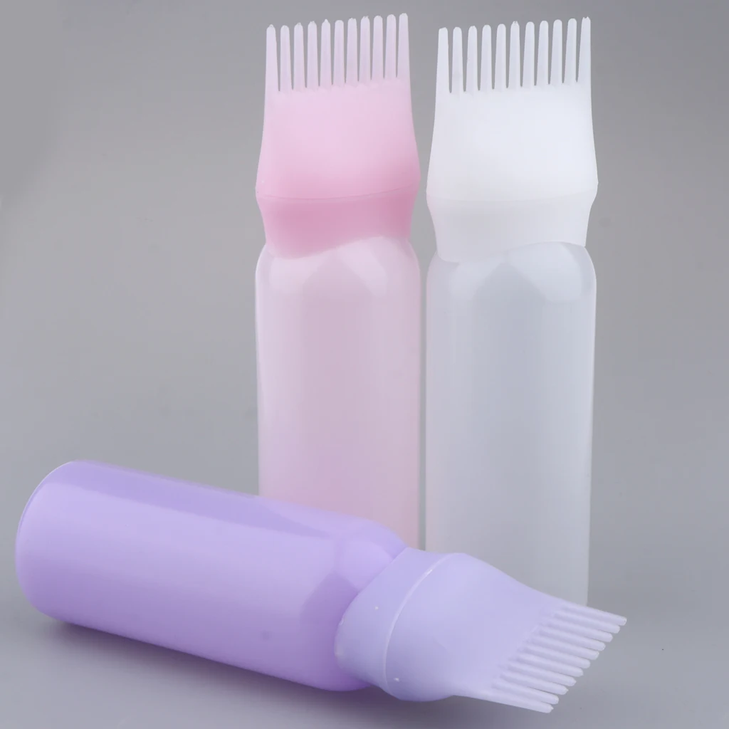 1 Piece Root Comb Applicator Bottles, 2 ounce 60ml Hair Coloring, Dyeing and Scalp Treatment Essential Salon Hairdressing Tool